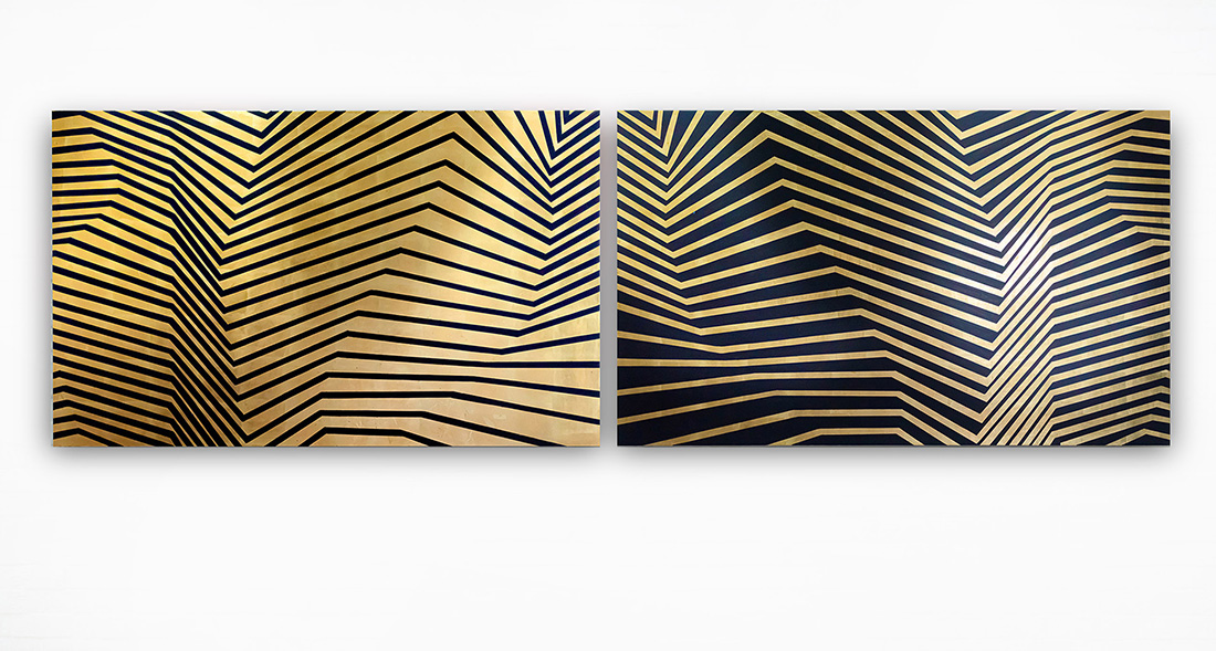 Stripes, Diptychon, 2021